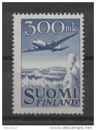 FINLANDE   Timbre Neuf ** De 1950   ( Ref3213 )  Poste Aérienne - Avion - Unused Stamps