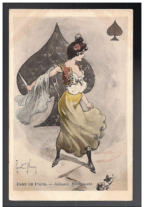 CPA - THEME FEMME - ILL.NOURY - DAME DE PIQUE - ART DECO - TTBE - Otros & Sin Clasificación