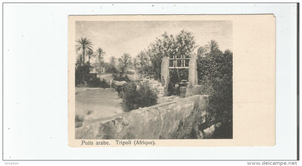 TRIPOLI (AFRIQUE) PUITS ARABE - Libye