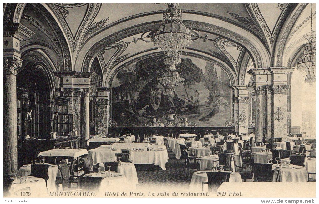 [DC9449] CARTOLINA - MONTE CARLO - HOTEL DE PARIS - LA SALLE DU RESTAURANT - Non Viaggiata - Old Postcard - Monte-Carlo