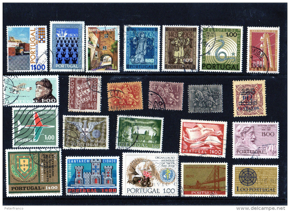 Portogallo - N. 23 Usati Differenti - Sammlungen