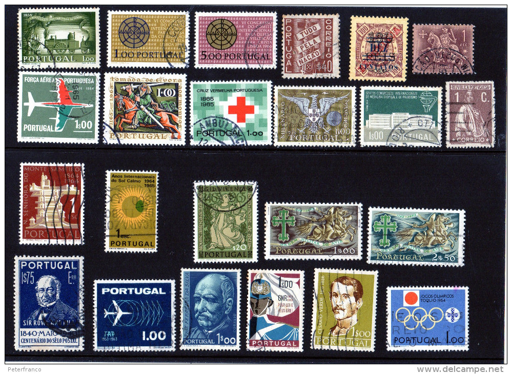 Portogallo - N. 23 Usati Differenti - Sammlungen