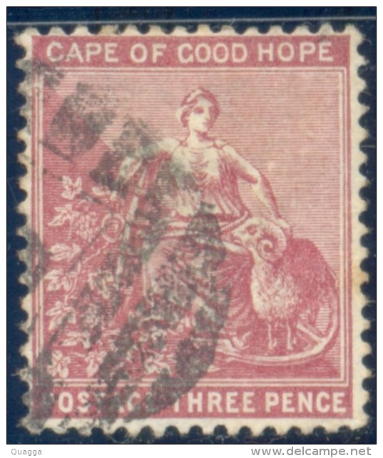 Cape Of Good Hope 1881. 3d Deep Claret (wmk.CC). SACC 34a, SG 39a. - Kap Der Guten Hoffnung (1853-1904)