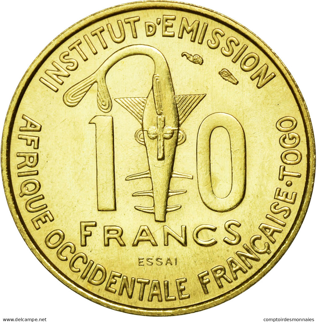 Monnaie, French West Africa, 10 Francs, 1957, FDC, Aluminum-Bronze, KM:E6 - Togo