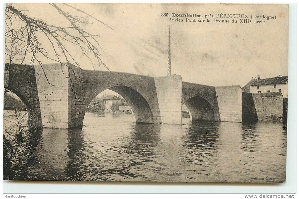 DEP 24 BOURDEILLES ANCIEN PONT - Autres & Non Classés