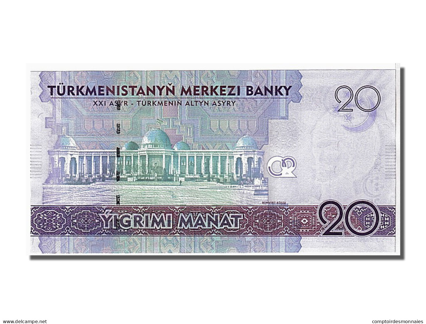 Billet, Turkmenistan, 20 Manat, 2009, NEUF - Turkmenistan