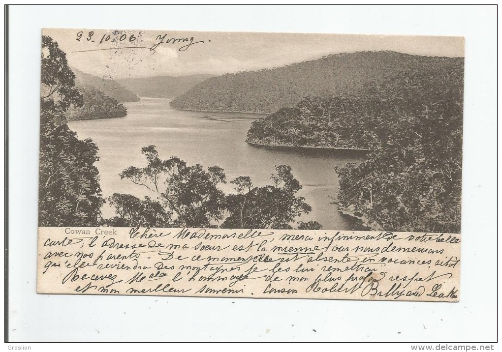 COWAN CREEK (AUSTRALIA) 1906 - Other & Unclassified