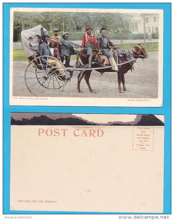 AC - AMERICA ETHNIC POSTCARD - HAPPY MITCHELL AND HIS BOYS - Amérique