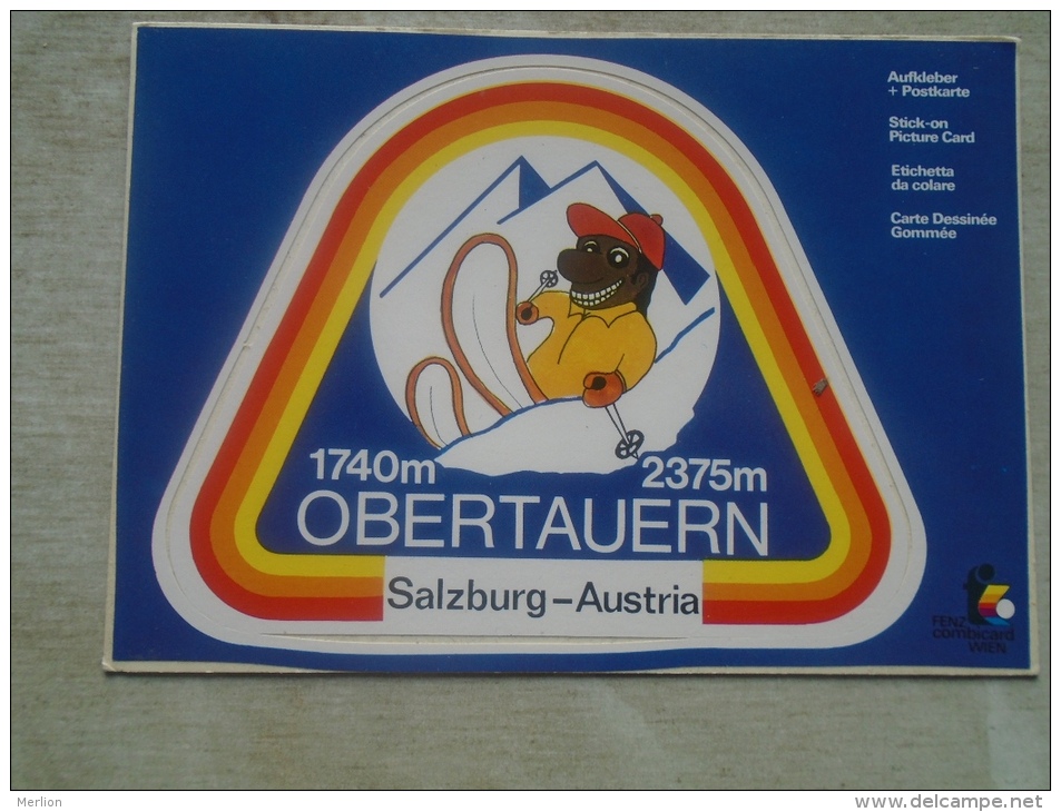 Austria Salzburg OBERTAUERN  Joschi - SKI  -aufkleber Postkarte - Sticker - Etichetta Da Colare    D136185 - Obertauern