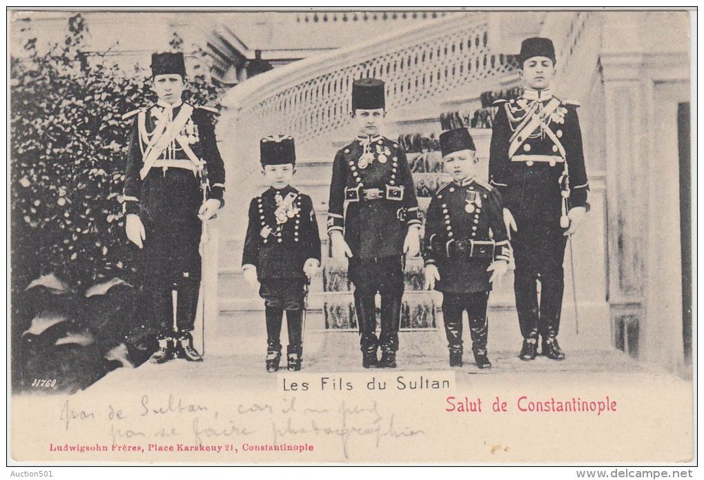 26319g CONSTANTINOPLE - Les Flils Du Sultan - Ludwigsohn Frères Editeur - Turquie