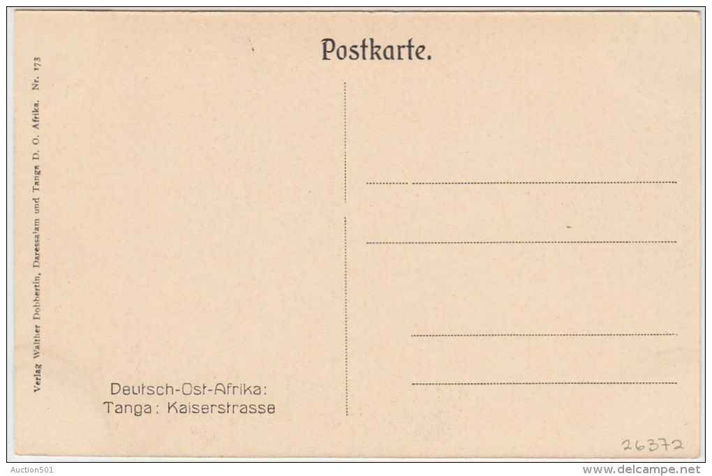 26372g  TANGA - Kaiserstrasse - Deutsch-Ost-Afrika - Tanzanía