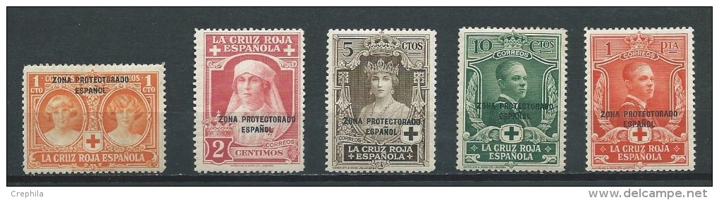 Espagne - 1927 - Colonies - Zona Protectorado - 1c.-2c-4c-10c-1p - Neuf * - Sahara Spagnolo