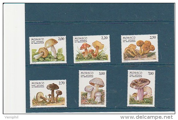 MONACO - SERIE CHAMPIGNONS N° 1628 A 1633 NEUF XX COTE :15,50 € - Ongebruikt