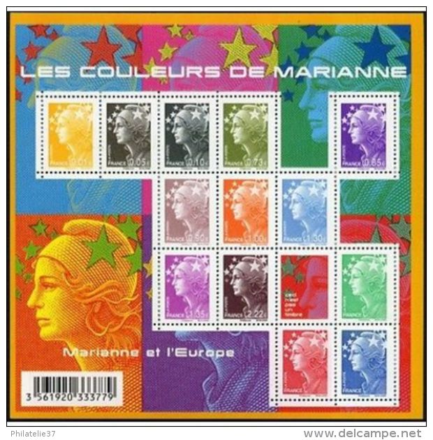 France Feuillet N°4409 Les Couleurs De Marianne - Other & Unclassified