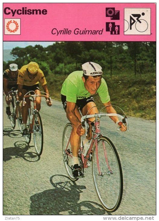 SPORTS  ** CYCLISME  *** TOUR DE FRANCE 1972  **  CYRILLE GUIMARD - Cyclisme