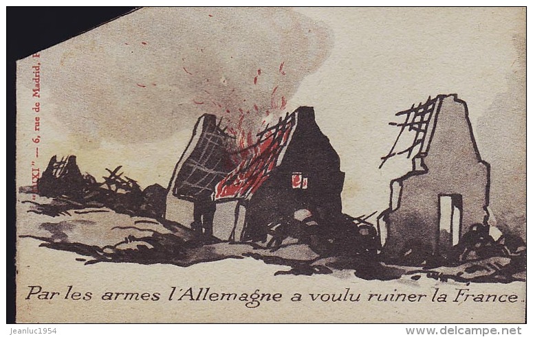 MILITARISME BOLCHEVISME ALLEMAGNE TOP TRIPTYQUE TRES RARE - Humoristiques