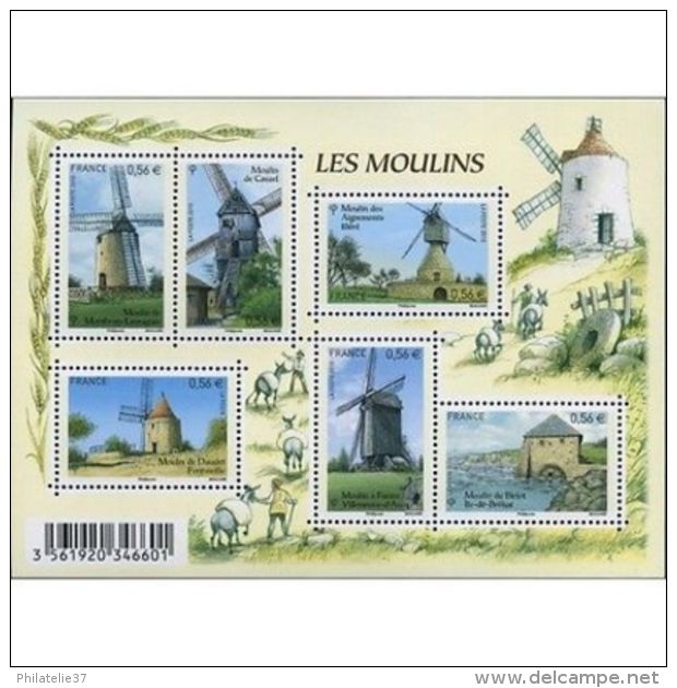 France Feuillet N°4485 Les Moulins - Other & Unclassified