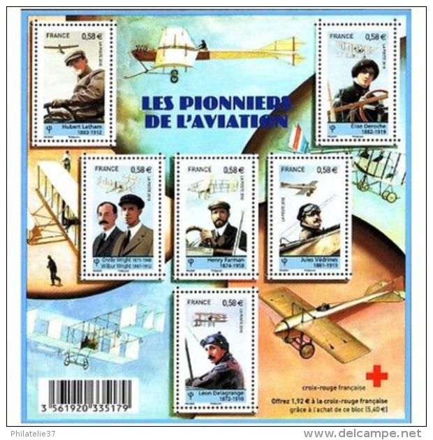 France Feuillet N°4504 Les Pionniers De L'aviation - Other & Unclassified