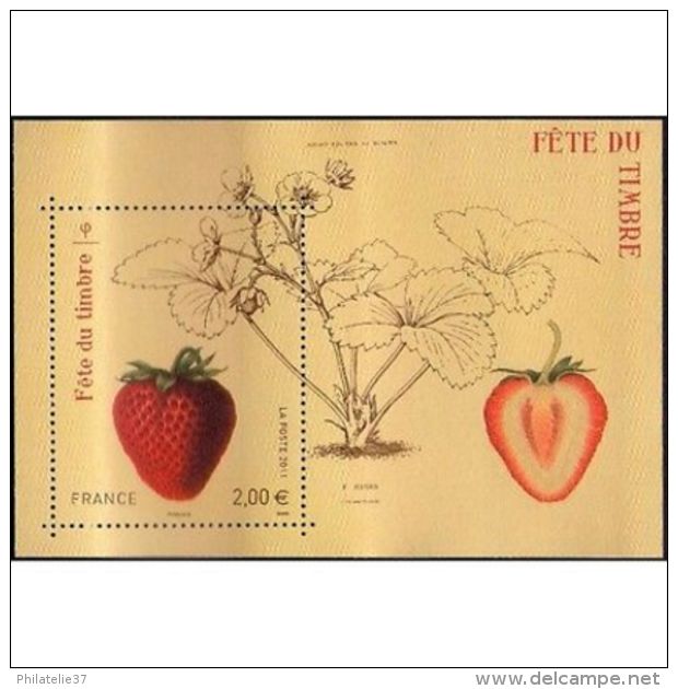 France Feuillet N°4535 Fête Du Timbre. Fraisier Rubis - Other & Unclassified