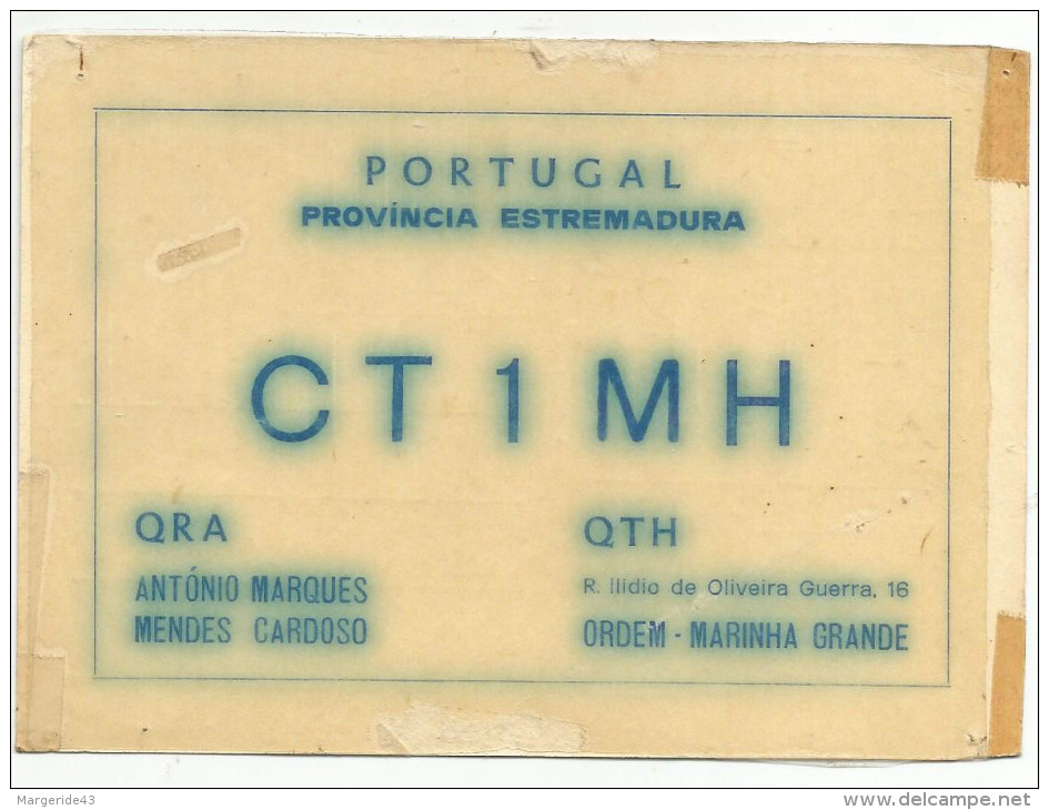 CARTE QSL AMATEUR PORTUGAL - Radio-amateur