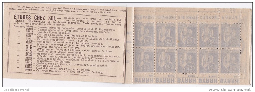 CARNET - N° 365 TYPE PAIX 65 C Bleu - C5 - Série 38 - BYRRH Gin - BYRRH Sec - C.C. POSTAL - Autres & Non Classés