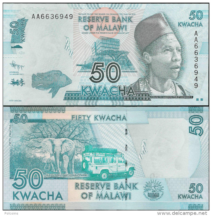Malawi 2012 - 50 Kwacha - Pick 58 UNC - Malawi
