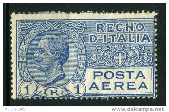 ITALIE ( AERIEN ) : Y&amp;T  N° 6  TIMBRE   NEUF  AVEC  TRACE  DE  CHARNIERE , GOMME  D ORIGINE  ALTERE ,  A  VOIR . - Airmail