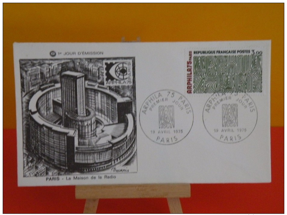 FDC- Maison De La Radio, Art Philatélie - Paris - 19.4.1975 - 1er Jour, - 1970-1979