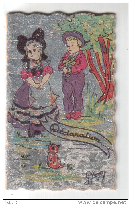 PETIT ALMANACH POUR 1948 - Déclaration D´amour Couple Enfants Alsacien - Offert   BONNETERIE MERCERIE  PRINTANIA NANTES - Kleinformat : 1941-60