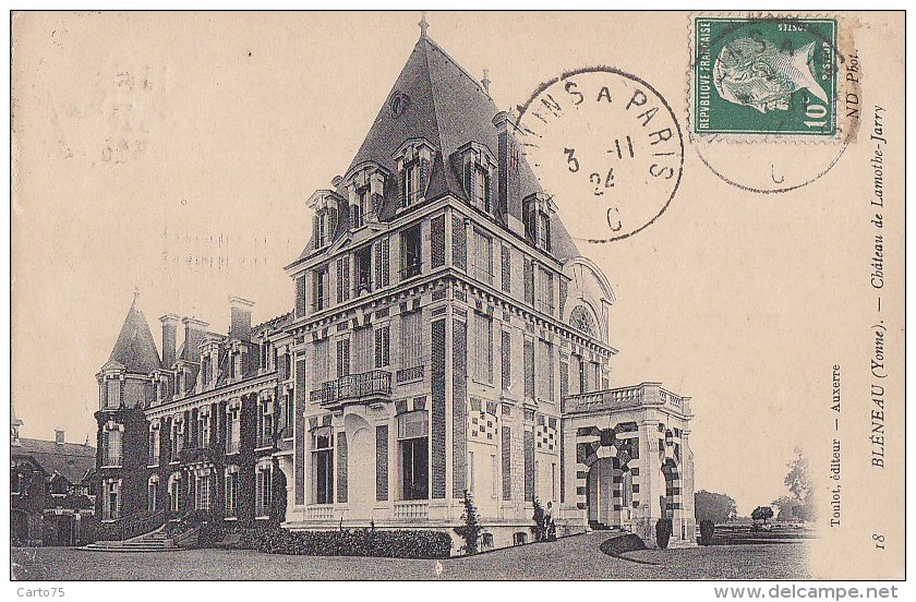 Bléneau 89 - Château De Lamothe-Jarry - Bleneau