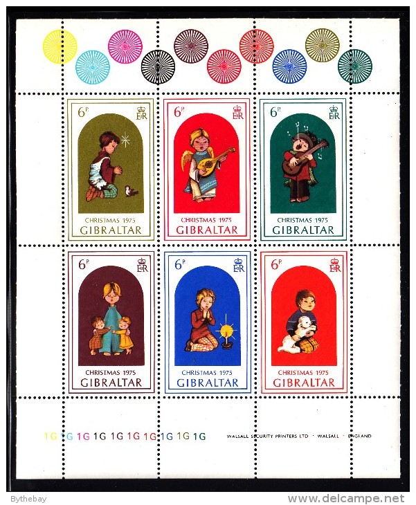 Gibraltar MNH Scott #325 Souvenir Sheet Of 6 Different 6p Christmas - Gibraltar