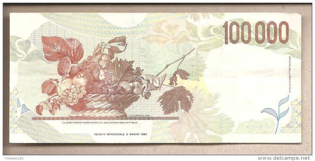 Italia - Banconota Circolata Da 100.000 Lire - 1994 - 100.000 Lire