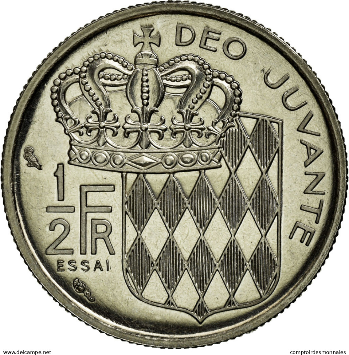 Monnaie, Monaco, 1/2 Franc, 1965, SUP+, Nickel, Gadoury:149 - 1960-2001 Nouveaux Francs