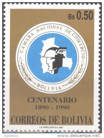 Bolivia 1990 CEFIBOL 1376 ** Centenario De La Camara Nacional De Comercio. See Description. - Bolivia