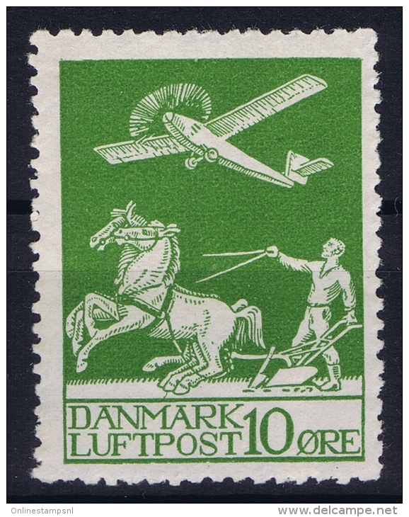 Denmark: Mi Nr 143  MNH/** Postfrisch 1921  Airmail  Fa 213 - Luchtpostzegels