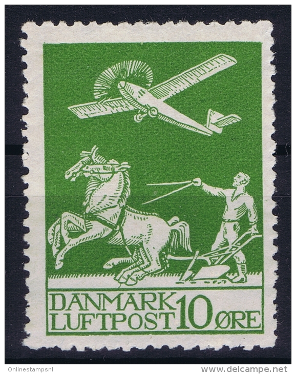 Denmark: Mi Nr 143  MNH/** Postfrisch 1921  Airmail  Fa 213 - Posta Aerea