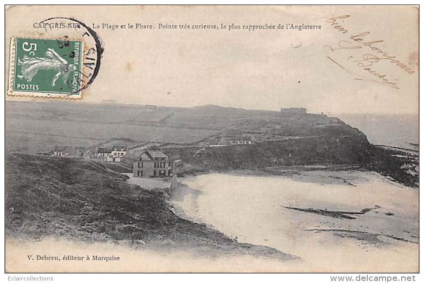 Cap Gris Nez    62     Le Phare Et La Plage - Autres & Non Classés