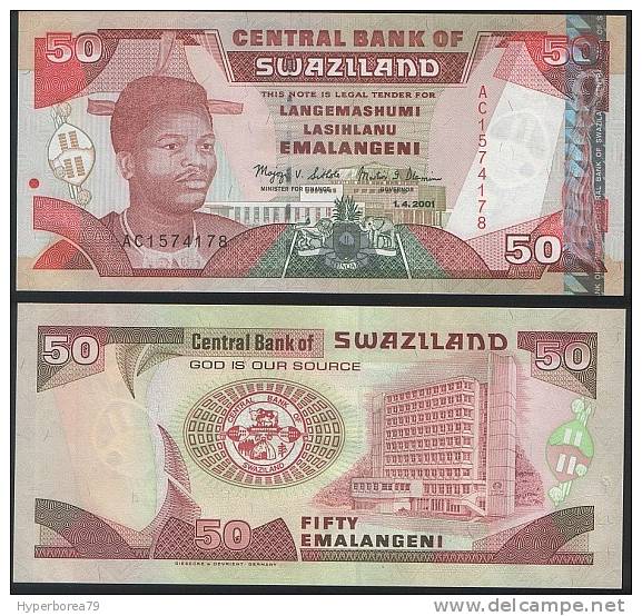 Swaziland P 31 - 50 Emalangeni 1.4.2001 - UNC - Swaziland