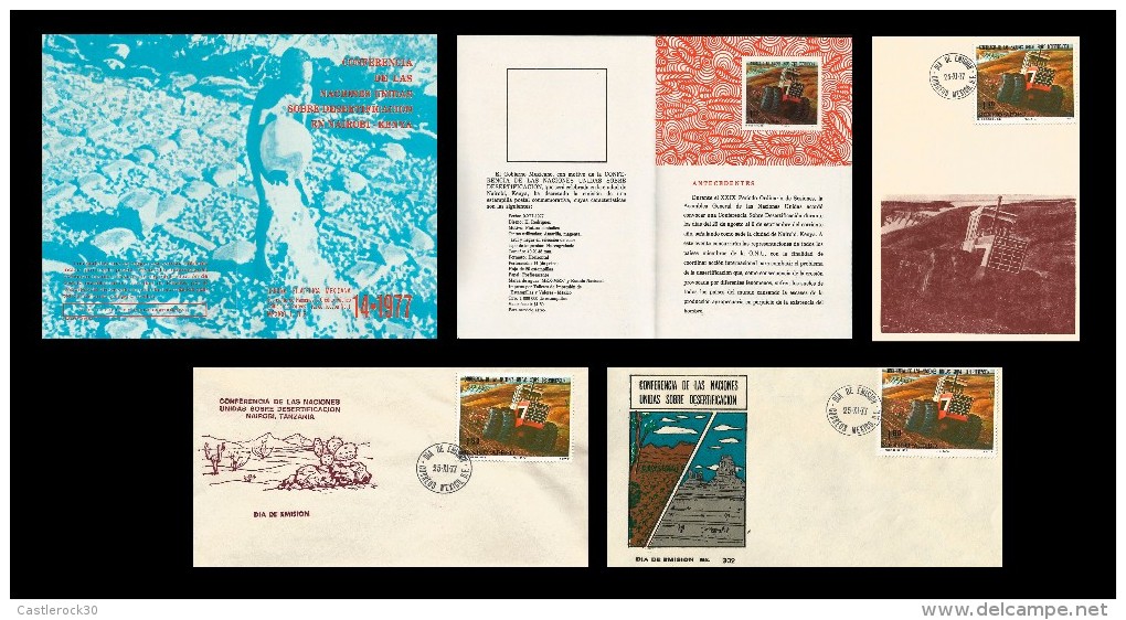 E)1977 MEXICO,UNITED NATIONS CONFERENCE ON DESERTIFICATION IN NAIROBI-KENYA, NICE LOT SET - Mexico