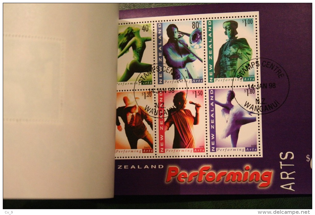 1998 Perfroming Arts Music Prestige BOOKLET  Used / Gestempeld New Zealand / Neu Seeland - Booklets