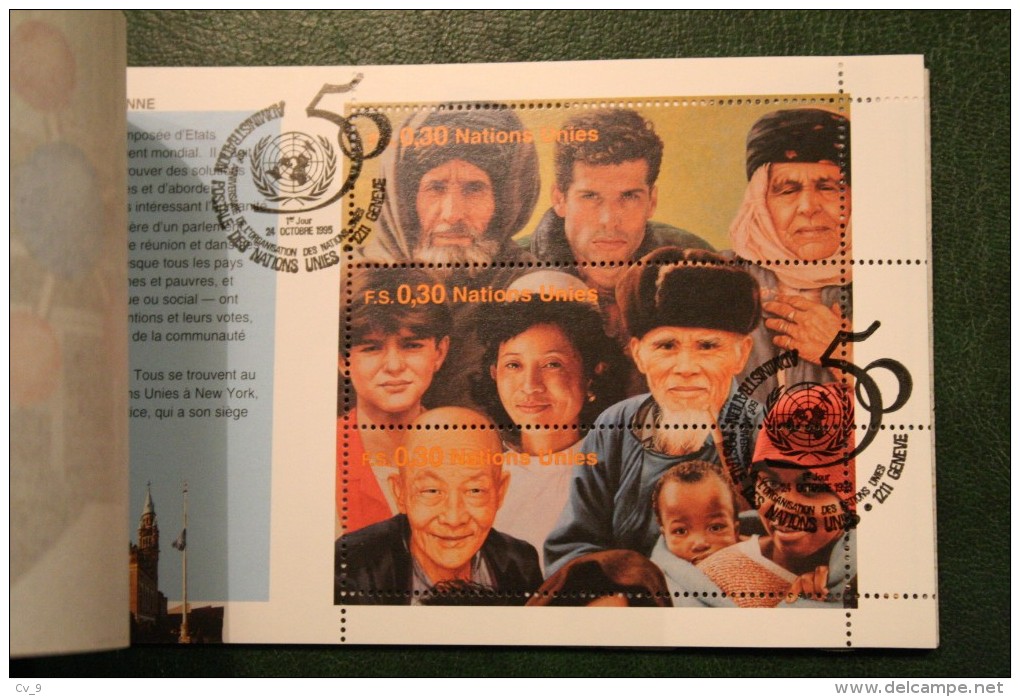 1995 Geneve 50 Year UN Prestige BOOKLET  Used / Gestempeld / Oblitéré United Nation / Vereinte Nationen / Nations Unies - Booklets