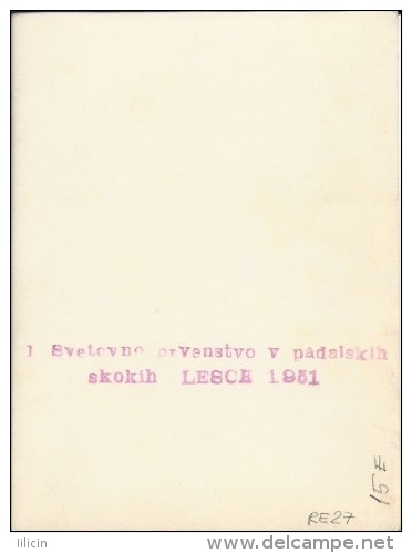 Sport Announcements RE000027 - Slovenija (Slovenia) Bled (Veldes) Lesce 1st World Parachuting Champinship 1951 - Other & Unclassified