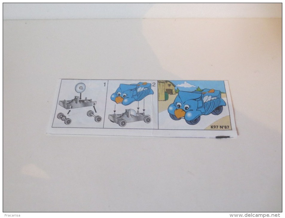 KINDER SURPRISE: BPZ K97 N° 87 - Notices