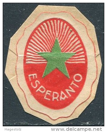 ESPERANTO Cinderella Poster Stamp Label Vignette Reklamemarke Viñeta - Esperanto