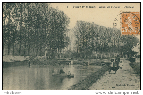 77 VILLENOY / Canal De L'Ourcqn L'Ecluse / - Villenoy