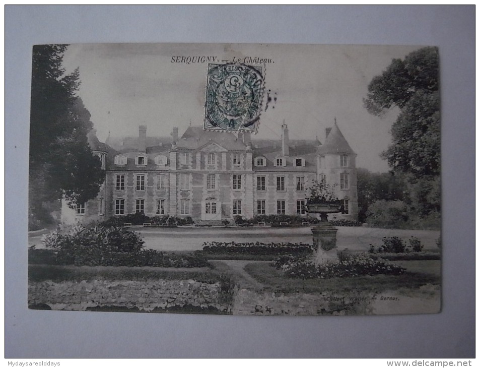 1 POSTCARD POSTAL PC CPA - FRANCE !!! SERQUIGNY (2 SCANS) - Serquigny