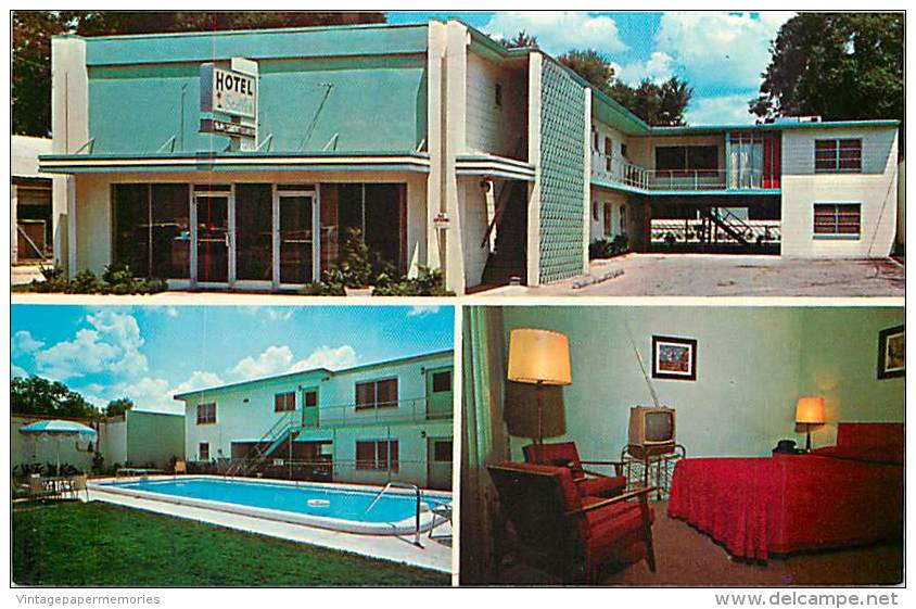 257627-Florida, Orlando, Hotel Sadler, Multi-View, Swimming Pool, Mitchell's Studio By Dexter Press No 79048-B - Orlando