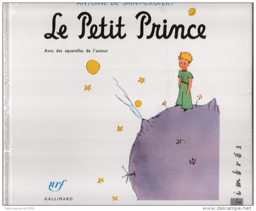 Le Petit Prince De Saint-Exupéry Avec Ses 10 Timbres Neufs** - Livres Timbrés NEUF Sous BLISTER - Collections (en Albums)