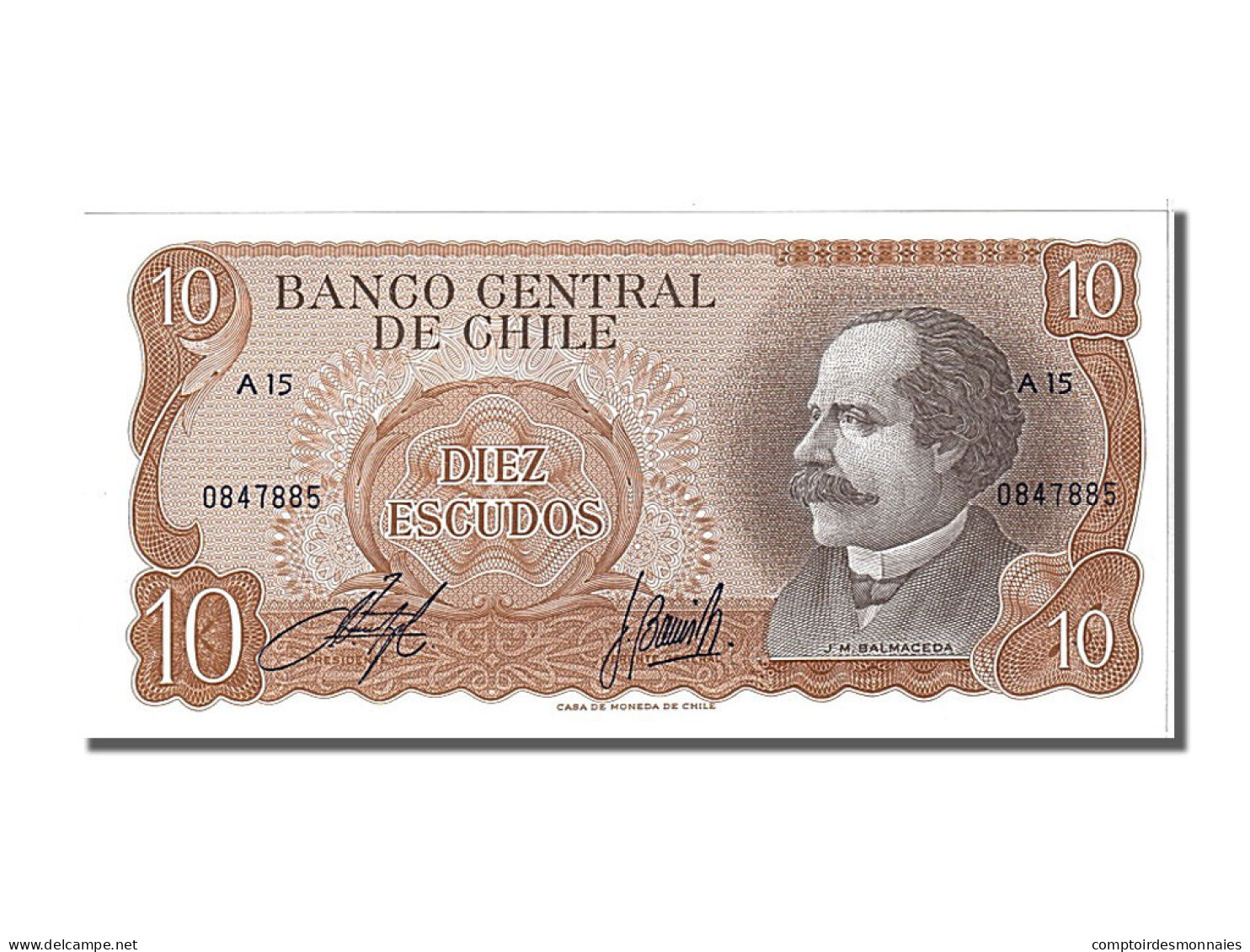 Billet, Chile, 10 Escudos, 1962, NEUF - Chile