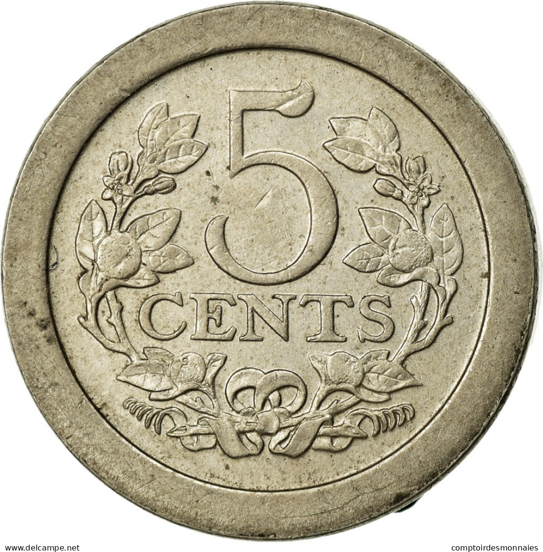 Monnaie, Pays-Bas, Wilhelmina I, 5 Cents, 1907, SUP, Copper-nickel, KM:137 - 5 Centavos